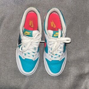 Nike Dunk Low Dusty Cactus Thunder Blue size 6Y